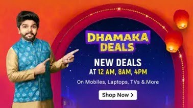 Dhamaka Deals on Mobile Laptops TV Clothing Home & more