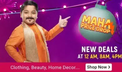Maha Price Drop Deal on Clothing Beauty & Home @ Flipkart