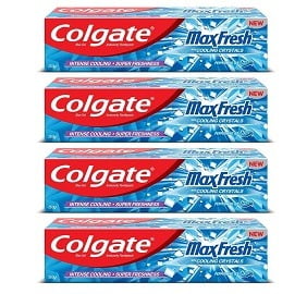 Colgate Max Fresh Anti-Cavity Toothpaste (150gm X 4) worth Rs.404 for Rs.313 – Amazon