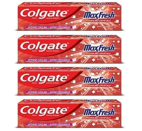 Colgate Maxfresh Spicy Fresh Red Gel Toothpaste (150g x 4)