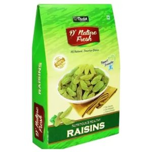 D NATURE FRESH Green Raisins 500 gm for Rs.225 – Flipkart