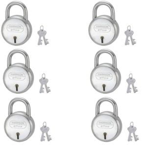 Harrison Steel 4 Levers Padlock (Pack of 6) worth Rs.276 for Rs.176 – Amazon