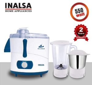 INALSA Juicer Mixer Grinder Mix N Blend 550W for Rs.2068 – Amazon