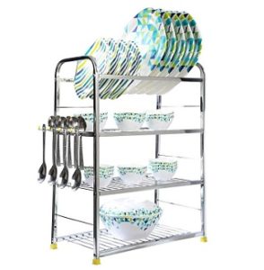 Mochen 4 Layer Kitchen Dish Rack Utensils Shelf for Rs.970 – Amazon