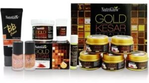 NutriGlow Set of Gold-kesar Facial And Make-up kit (5 Items in the set)