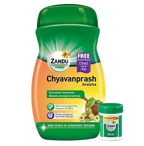 Zandu Chyawanprash Avaleha 900 g with Zandu balm free for Rs.255 – Amazon