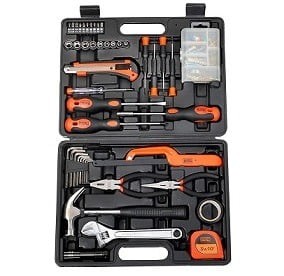 BLACK+DECKER BMT126C Hand Tool Kit (126-Pieces) for Rs.1984 – Amazon