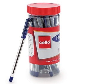 Cello Finegrip Ball Pen – 25 pens Jar worth Rs.175 for Rs.98 – Amazon