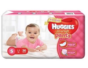 Huggies Ultra Soft Girls Diapers Small (Pack of 36) Rs.300 @ Amazon