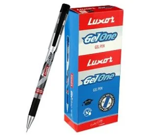 Luxor Gel One Ball Pen Black 20's Box