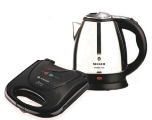 Singer Xpress Grill 750 DX & Electric Kettle 1.4 Ltr for Rs.1598 – Amazon