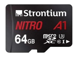 Strontium Nitro A1 64GB Micro SDHC Memory Card Class 10 for Rs.564 @ Amazon