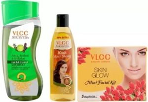 VLCC Shampoo, Hair Oil and Facial Kit Combo