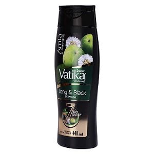 Vatika Long & Black Shampoo - Power of 7 Natural Ingredients - 440 ml