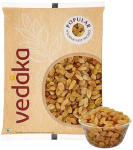 Vedaka Popular Raisins 1kg for Rs.349 – Amazon