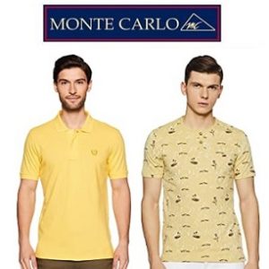 Monte Carlo Men’s T-Shirts & Polo – 50% Off @ Amazon