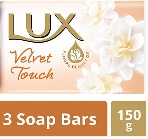 Lux Velvet Touch Jasmine Almond Oil Soap 3x150g
