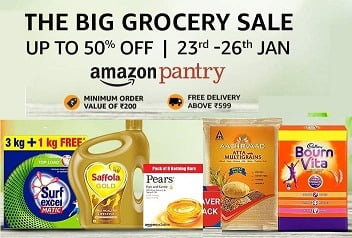 The Big Grocery Sale - upto 50% off + Extra 15% Back