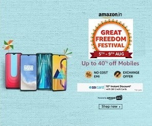 Blockbuster Deal on Mobile Phones + 10% extra off with SBI Credit Cards @ Amazon