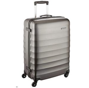 American Tourister 55 cms Gunmetal Hardsided Suitcase for Rs.3633 – Amazon