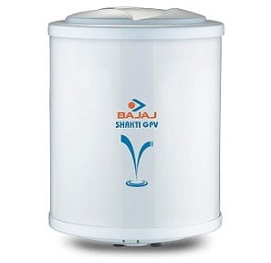 Bajaj Shakti Storage 15 LTR Vertical Water Heater, White 4 Star