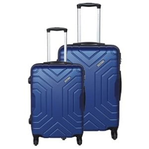 Pronto Indigo Combo (Set of 2) 4 Wheel Hard Suitcase for Rs.3369 – Amazon