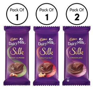 Cadbury Dairy Milk Silk Chocolate Bars 574 gm worth Rs.640 for Rs.429- Amazon