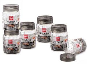 Cello Checkers Plastic PET Canister Set 300ml, 6 pcs for Rs.262 @ Amazon