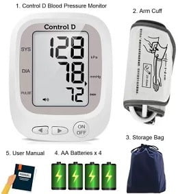 Control D Fully Automatic Oscillometric Digital Blood Pressure Machine