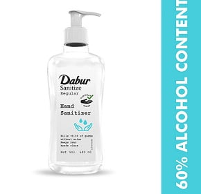 Dabur Hand Sanitizer 60% Alcohol Based Sanitizer (Regular) - 500 ml