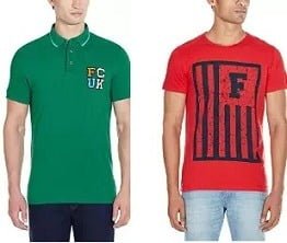 French Connection Men’s T-Shirts – Flat 60% – 85% Off @ Amazon