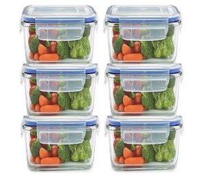 JRM's Airtight Food Storage Plastic Containers 6pc (400ML)