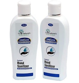La Natures Hand Sanitizer With Isopropyl Alcohol (Pack of 2 x 100 ML)