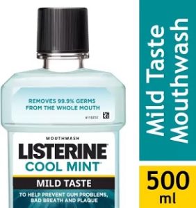 Listerine Coolmint Mild Taste 500ml Mild Mint worth Rs.245 for Rs.184 – Flipkart