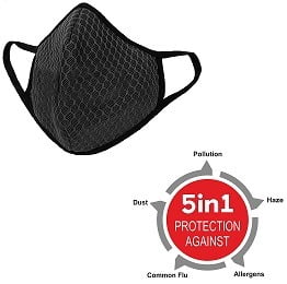 Never Lose Anti Pollution Mask with Double Layer for Rs.189 – Amazon
