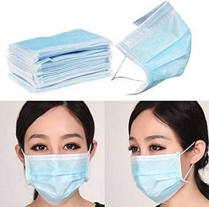 MPK Perfect 3-Ply Disposable Surgical face Mask - Pack of 10