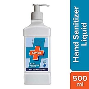 Savlon Liquid Hand Sanitizer – 500 ml for Rs.250 – Amazon