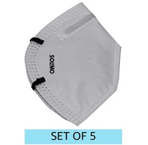 Solimo N95 Anti-Pollution Mask Set of 5 for Rs.549 – Amazon