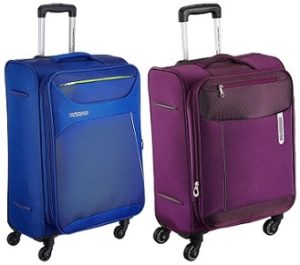 American Tourister Z-strike Polyester 56 cms Softsided Cabin Luggage + Portugal Polyester 57 cms Softsided Carry-On