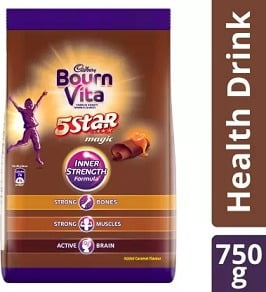 Cadbury Bournvita 5 Star Magic Health Nutrition Drink (750 g, Chocolate Flavored)
