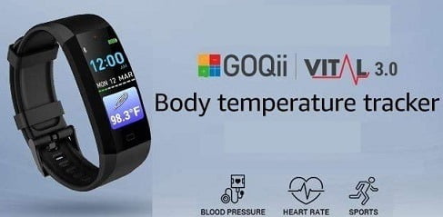 GOQii Vital 3.0 Body Temperature Tracker with 3 months personal coaching for Rs.1899 – Amazon