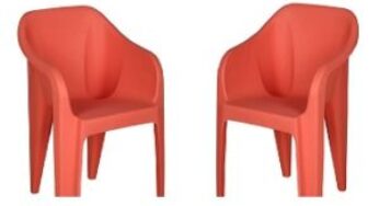 Nilkamal Mid Back Plastic Chair -Set of 2 worth Rs.1990 for Rs.1300 – Amazon