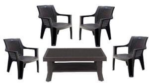 Nilkamal Premium Quality 4 Plastic Chair with 1 Table worth Rs.9999 for Rs.5999 – Amazon