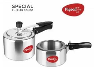Pigeon Special Combo 2 L 3 L Induction Pressure Cooker for Rs.1145 – Amazon