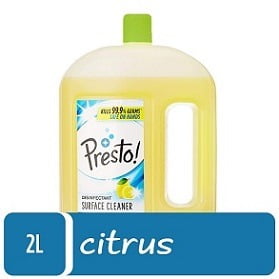 Presto Disinfectant Floor Cleaner Citrus, 2 L