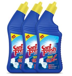 Sanifresh Ultrashine Toilet Cleaner -1.5X Extra Strong- 1L(Pack of 3)