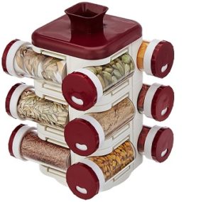 Solimo Revolving Spice Rack (16 pieces)