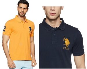 US Polo Association Men's Solid Regular Fit Polo