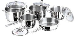 Vinod Stainless Steel Induction Friendly Tuscany Casserole with Glass Lid for Rs.3055- Amazon