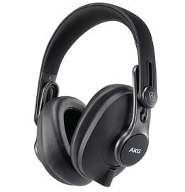 AKG K371BT Over Ear Foldable Studio Headphones With 40 Hour Battery Life, Bluetooth 5.0 and HD Microphones for Calls, Live Streams